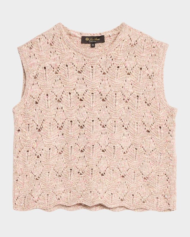 Verbania Sleeveless Cashmere Crop Sweater